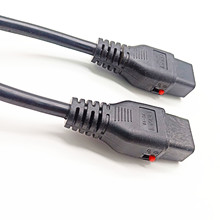 厂家直销售 美国品字尾头尾带锁连接电源线 美式电源线插头