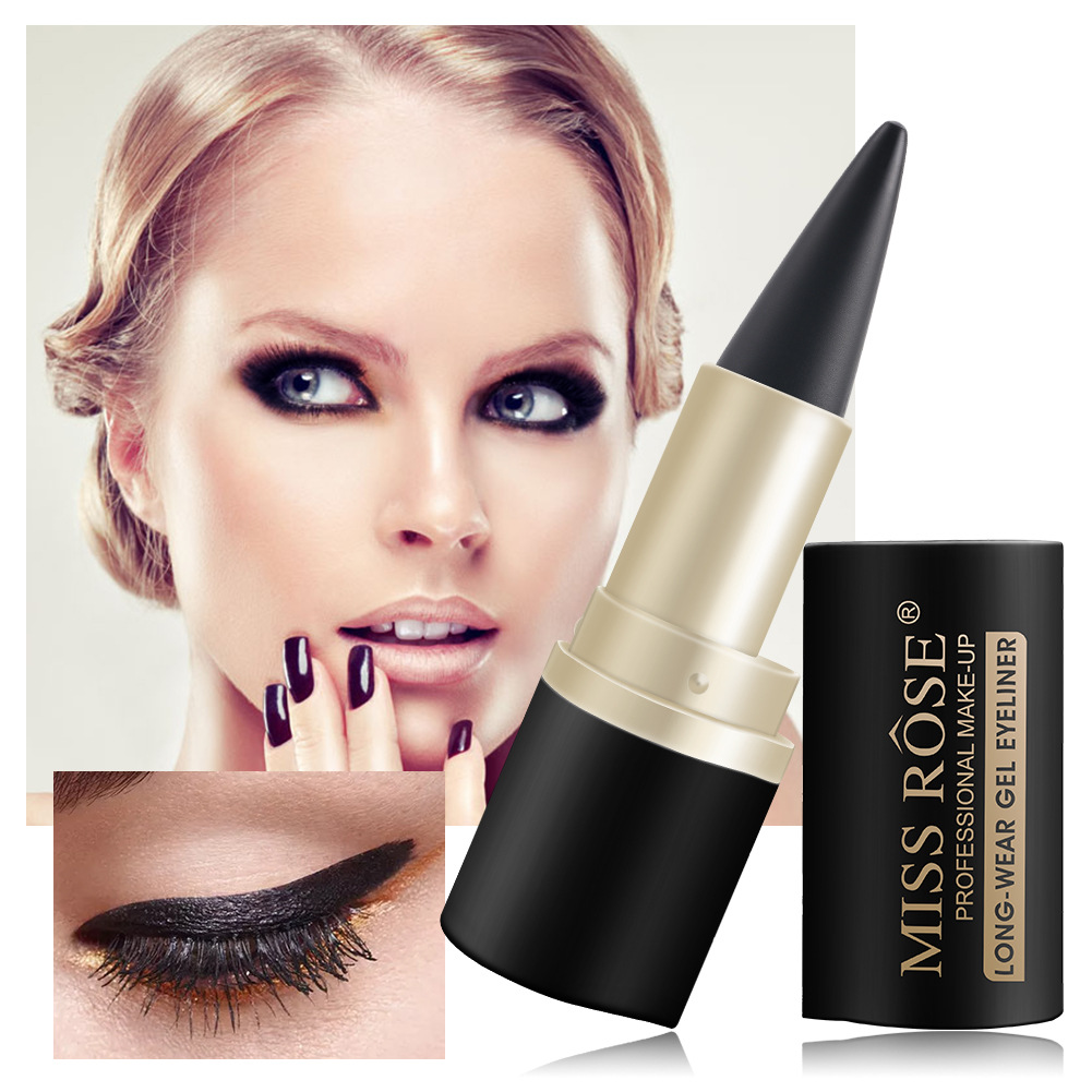 Matte Waterproof And Not Easy To Smudge Black Single-head Solid Eyeliner display picture 2