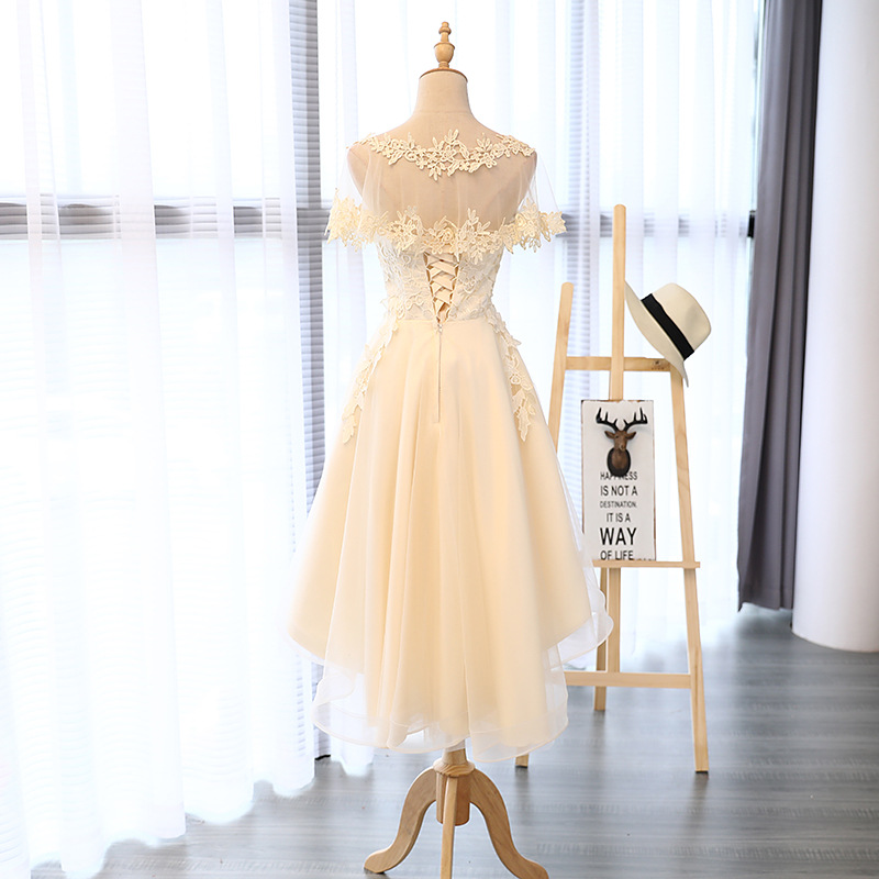 Vestido corto de dama de honor estilo hada, nuevo modelo 2026, moda de verano, estilo coreano, vestido de cóctel sin tirantes, vestido de fiesta para mujer.