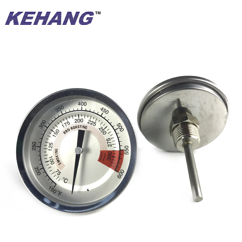 全不锈钢高温烤箱温度计/烤炉温度计/双金属烤炉温度计