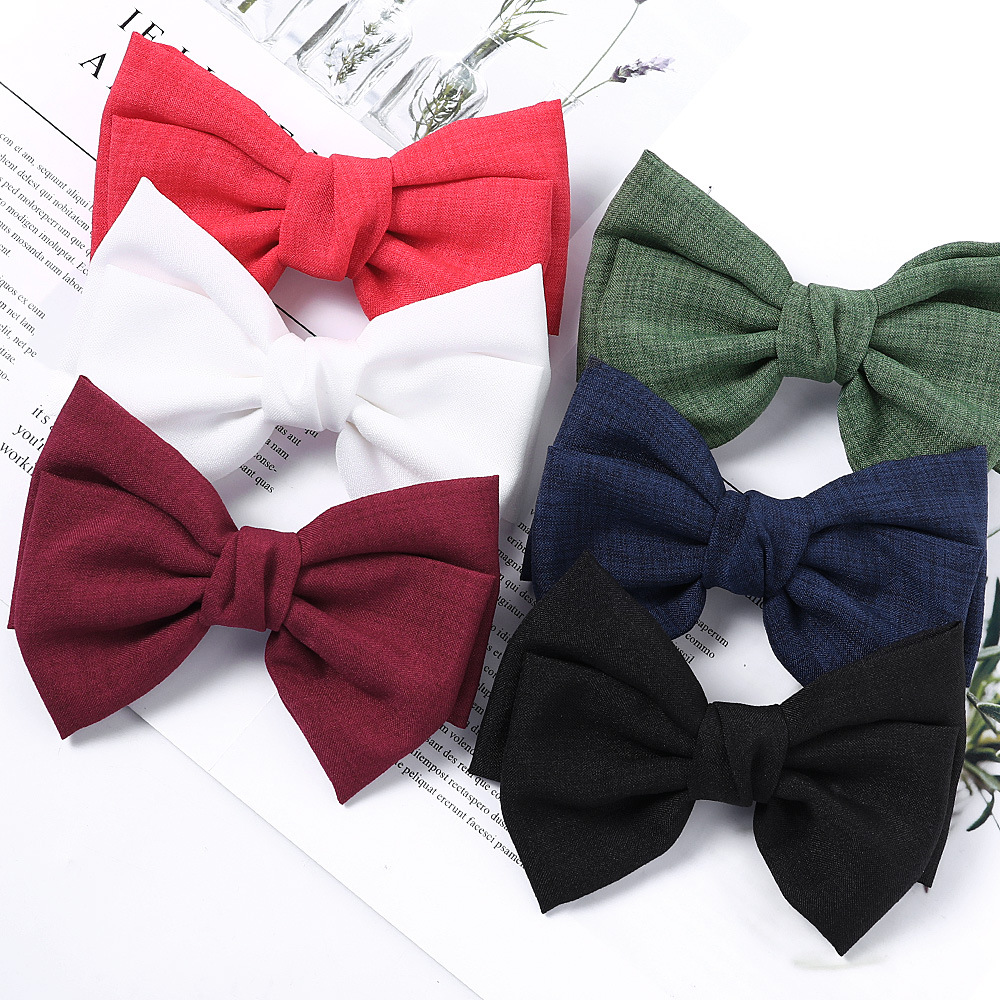 Knotted Bow Hair Clip Wild Fabric Knotted Spring Clip Burlap Cheap Top Clip Hair Accessories display picture 12