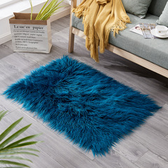 New style imitation Tanchang wool bed edge plush rug door mat bedroom living room curled wool carpet seat cushion foot pad coffee table pad