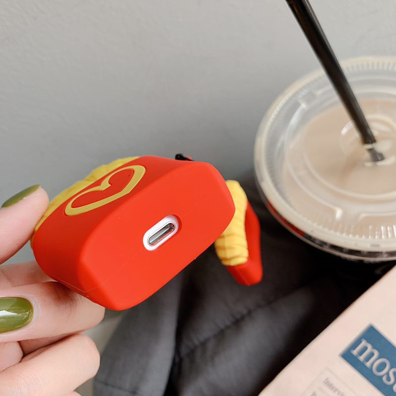 French fries earphone case