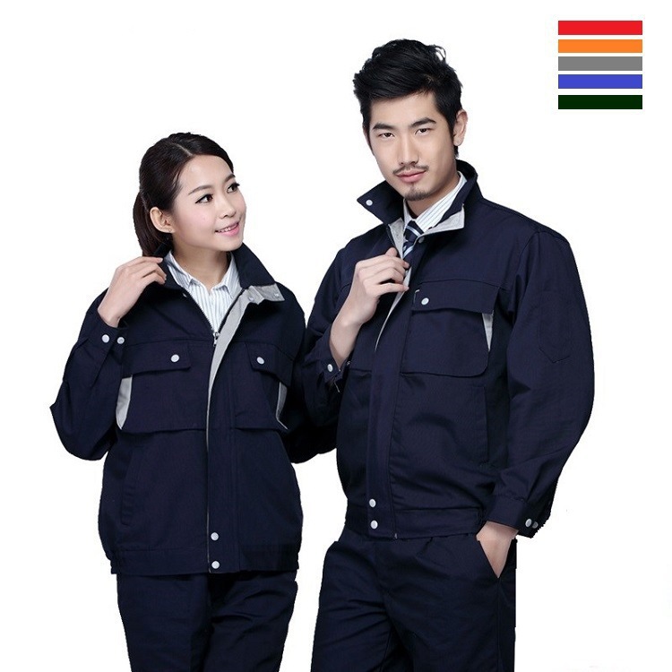 定做长袖工作服 秋冬劳保服现货 定制厂服 订做套装涤卡棉工衣