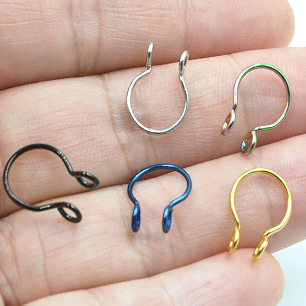Fashion Geometric Metal Star Nose Ring 1 Piece