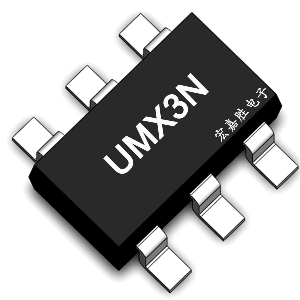 供应UMX3N SOT-363 丝印X3 国产贴片三极管 复合管  芯片