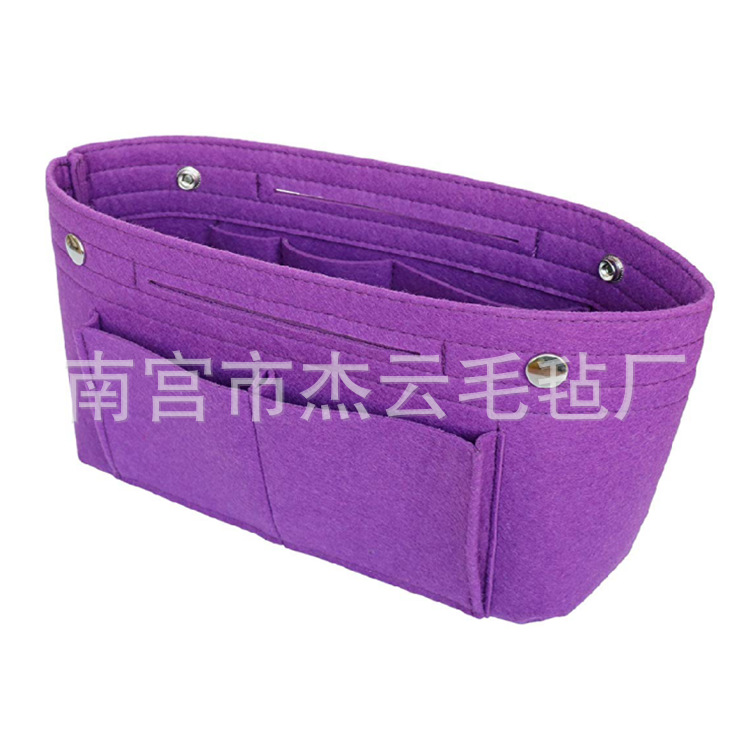 2022亚马逊毛毡化妆包女包手提收纳袋钥匙扣旅行包中包可够制logo