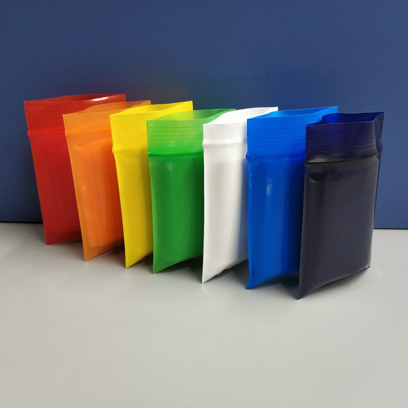 Self sealing bag colour pe Self sealing bag Jewelry Packaging bag Toys Led Lamp beads Packaging bag seal up plastic bag
