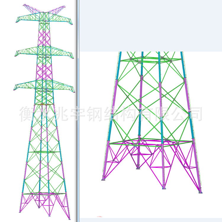 兆宇供应10kv电力塔 电力角钢塔 电力钢杆塔 电线杆 35kv电力塔