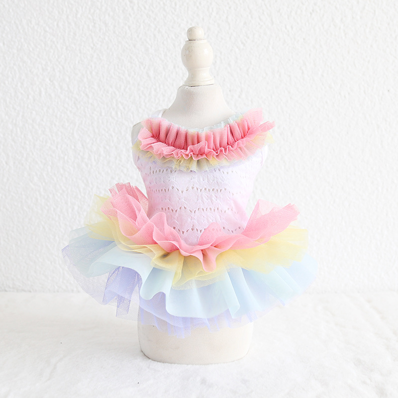 彩虹蛋糕公主裙