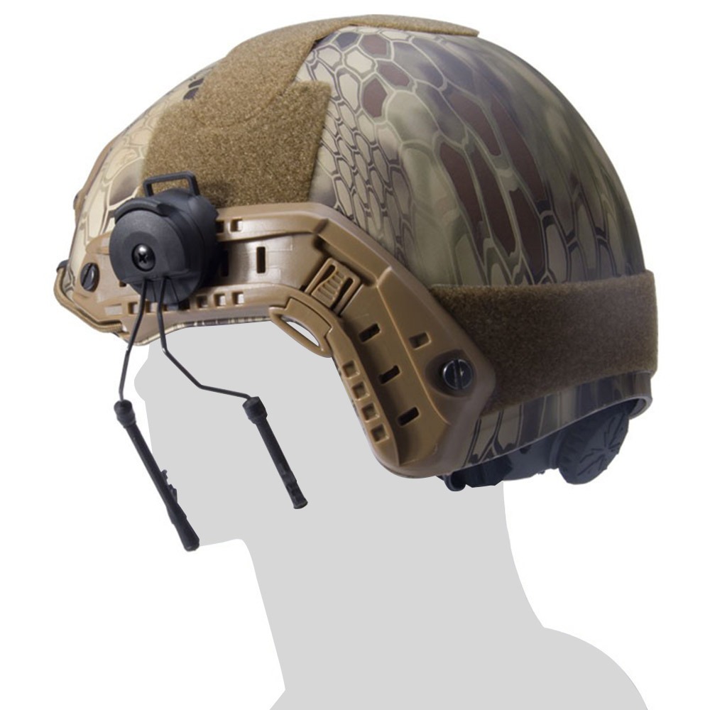 Tactical RÁPIDO casco accesorios para Auriculares auriculares suspensión ferroviaria multi-función de captación de reducción de ruido auricular soporte