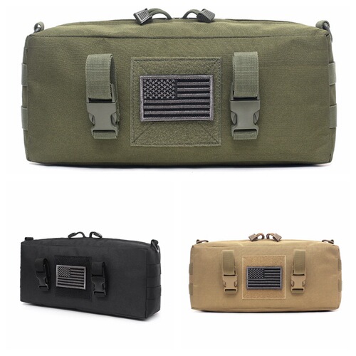Outdoor large sundry storage bag, waterproof tactical accessories, sports waist bag, molle accessory medical bag