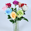 Shining simulation wholesale Single rose head rose Artificial Flower Artificial flower home Mall decoration