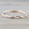 Ring with pigtail for beloved, fashionable accessory, European style, simple and elegant design