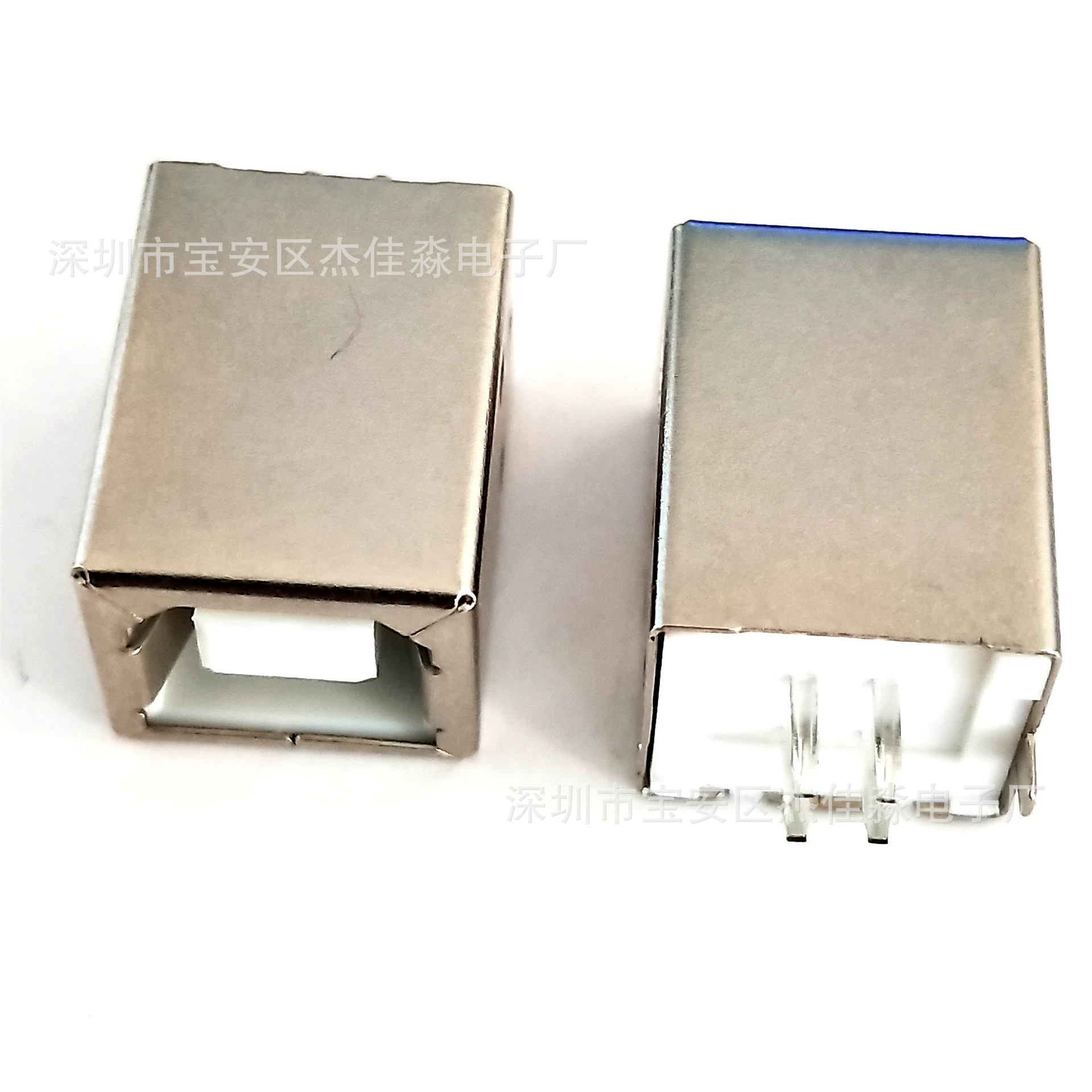 USB2.0BF female base 180 degree B female 4P straight plug vertical plug-in board DIP bent foot D-type port connector