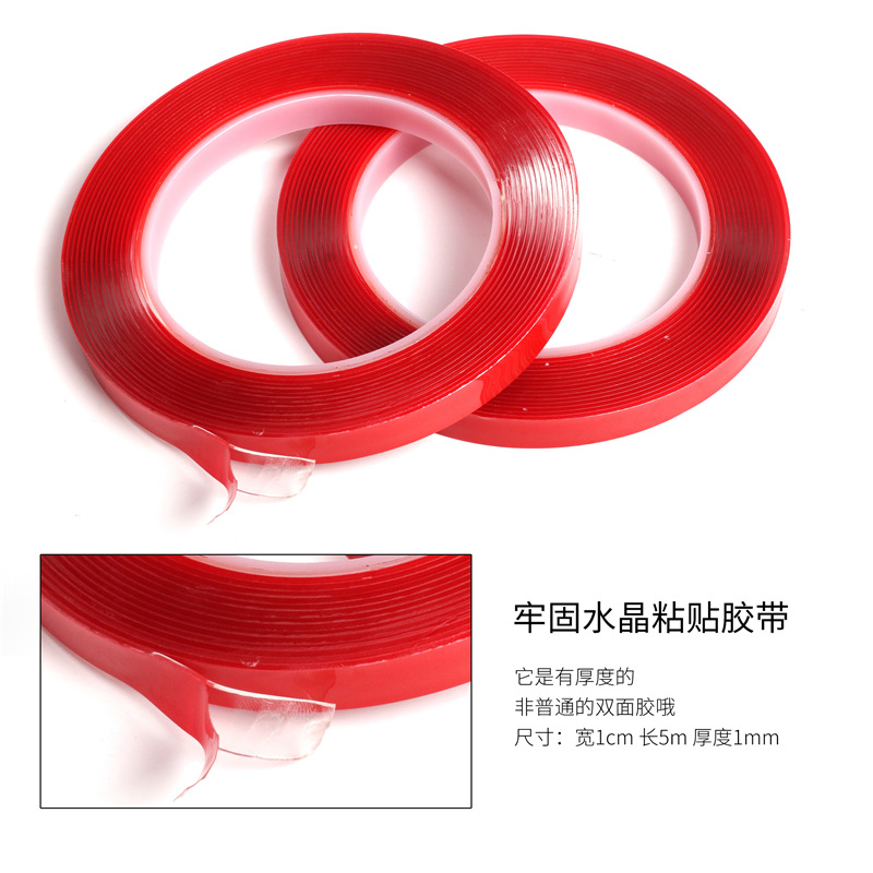 Herramientas de uñas transparente de doble cara adhesiva cinta adhesiva de cristal transparente salón de uñas