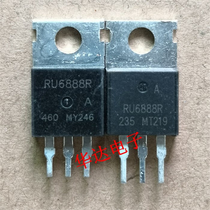 RU6888R场效应管 逆变器电动机车控制器TO-220二手三极管 68V 88A