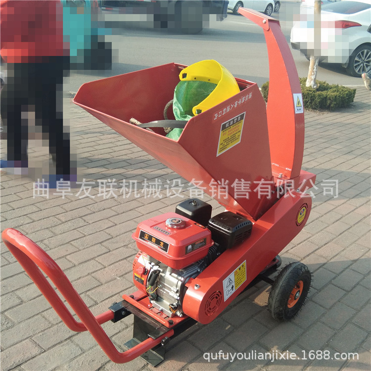 卧式果树枝条打碎机 苗圃果园修剪碎枝机 物业园林树枝粉碎机018