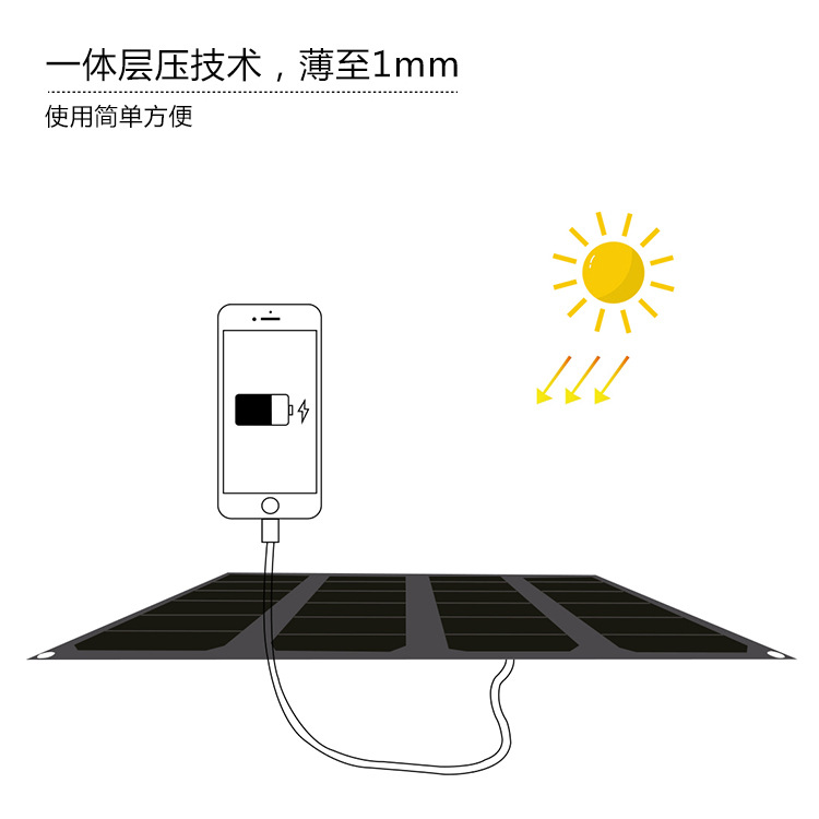 Chargeur solaire - 5 V - Ref 3395149 Image 3