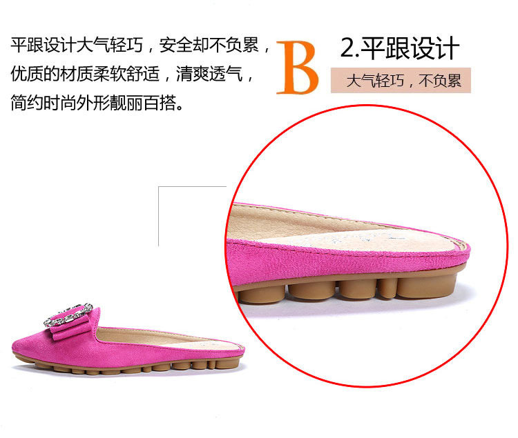 Dép sandal nữ bít mũi đế mềm đính đá — A1-3 Màu mơ, A1-6 màu hồng, Màu trắng A1-3, Màu tím A1-6 chi tiết 30