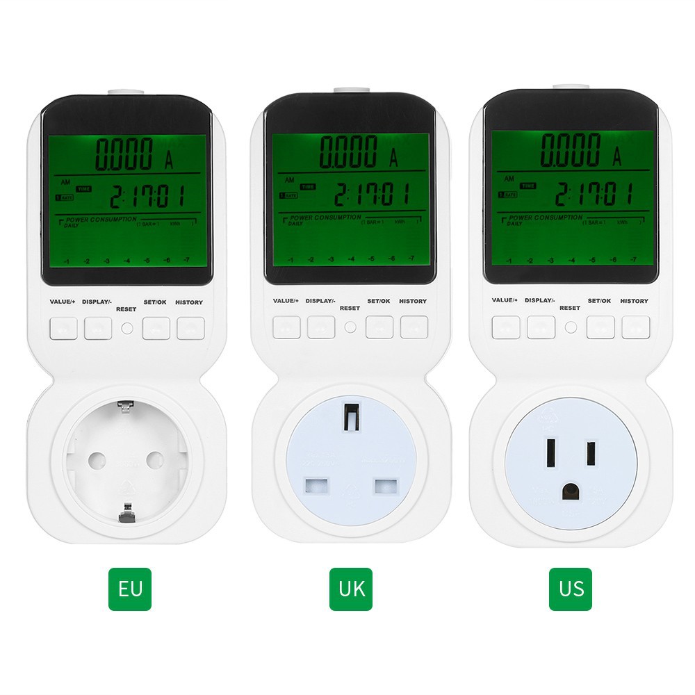 TS-8000 high-precision Metering socket Electric energy monitor Plug Energy Meter