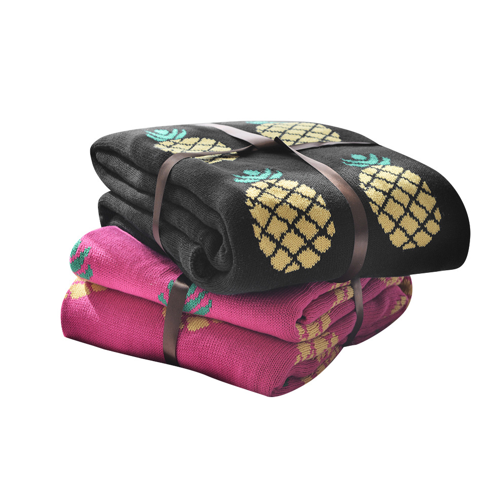 婴童全棉针织毛线毯子 儿童母婴儿用品盖毯毛毯抱被 抱毯空调毯