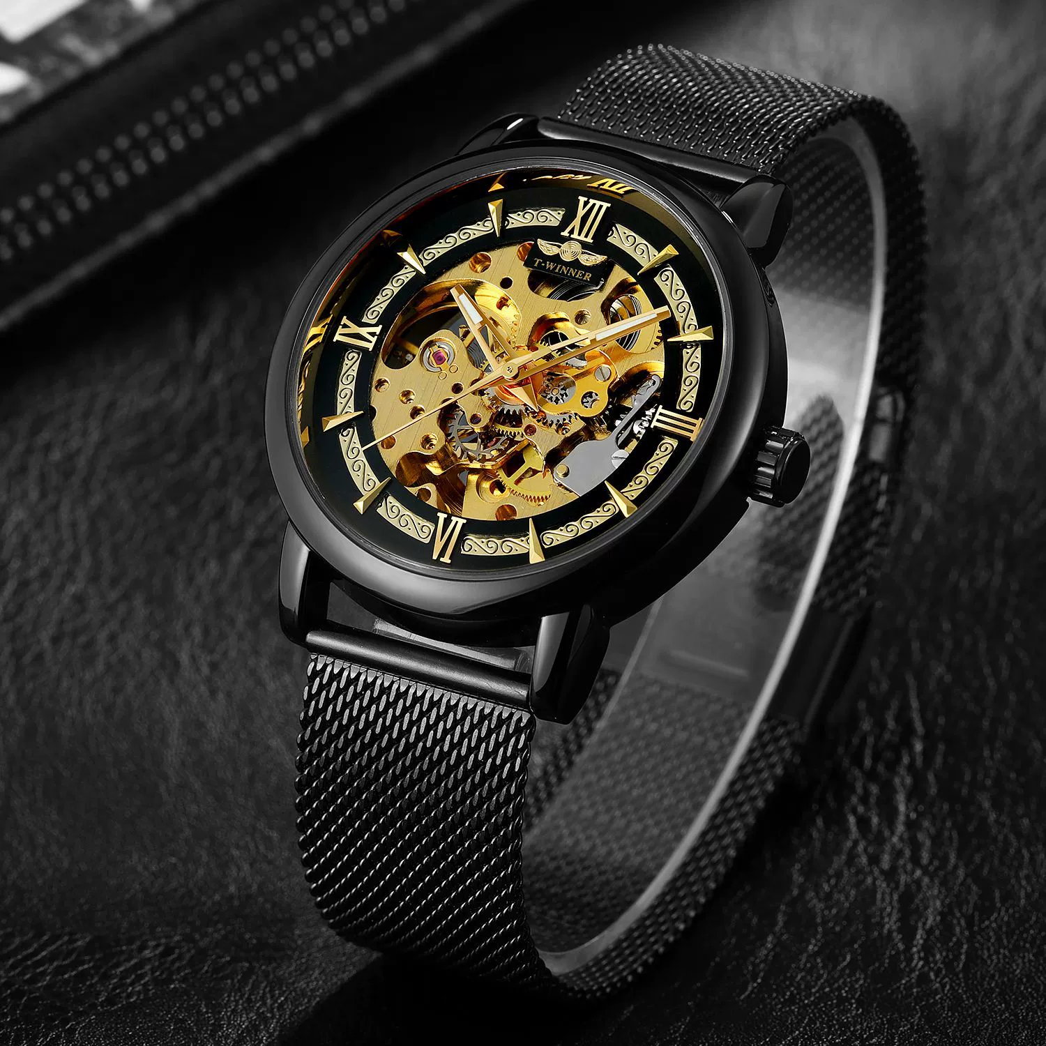 Mechanical fashionable men's watch, fully automatic