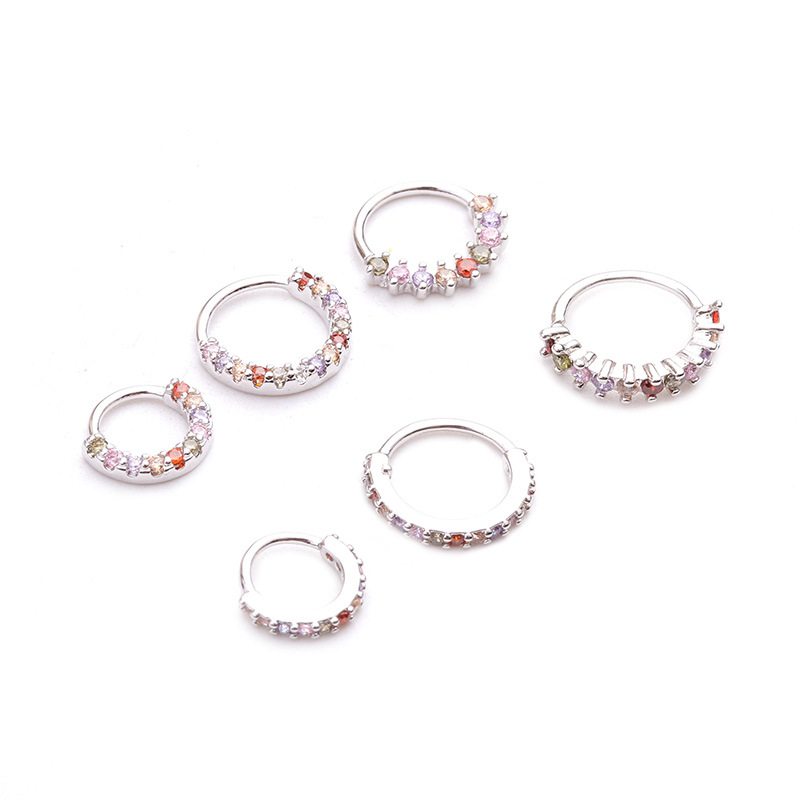 Ear Cartilage Rings & Studs Lady Geometric Copper display picture 9