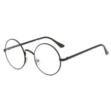 2019新款復古眼鏡框 時尚圓形全框金屬眼鏡架 男女士防藍光平光鏡