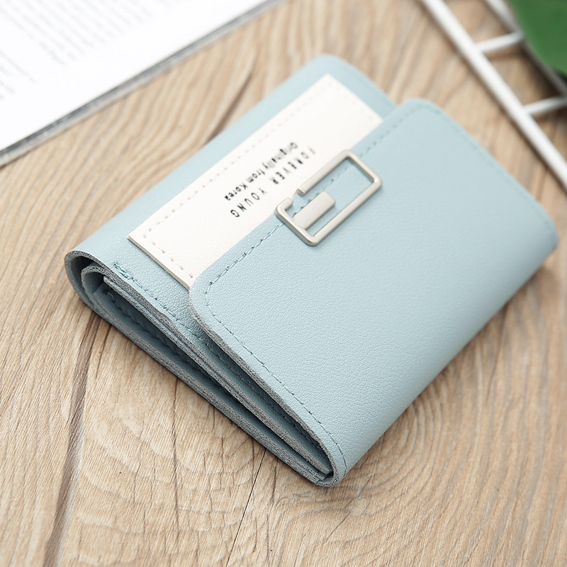 Korean Contrast Color Small Wallet display picture 2