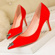 899-14 European and American wind sexy pointed diamond heels of French web celebrity show thin temperament with women's shoes for women's shoes