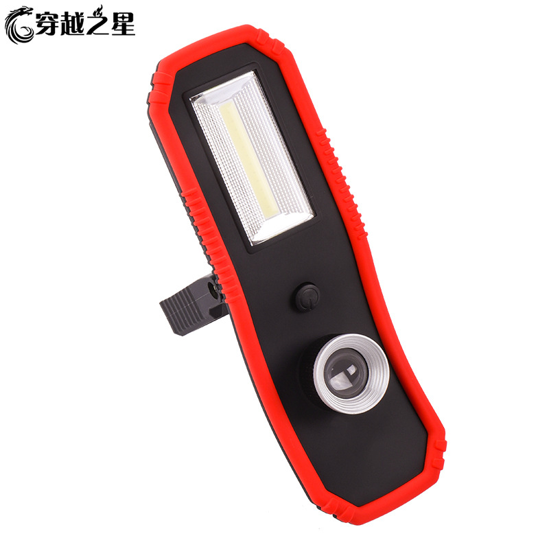 新款COB手提汽車維修工作燈 戶外照明露營燈 LED支架磁鐵應急燈