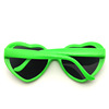 Sunglasses heart-shaped, green glasses heart shaped, Birthday gift