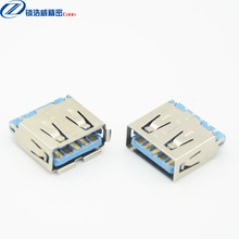 USB母座连接器 单层直插11.5  3.0 焊线式