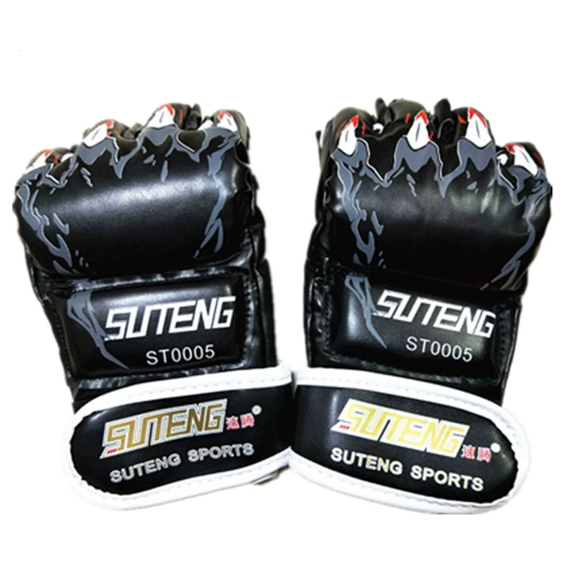 MMA Gloves (Sagita) split-finger half-finger, PU leather, 23×14×4 cm, 115 g