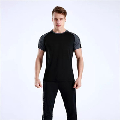 运动t恤男短袖速干夏季新款欧美弹力紧身衣健身上衣爆款厂家直销|ru