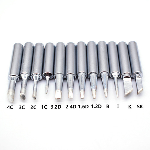Foreign trade 3 packs, 5 packs, 10 packs, 12 packs, 936 soldering iron tips, different pure copper soldering iron tips, export package B grade