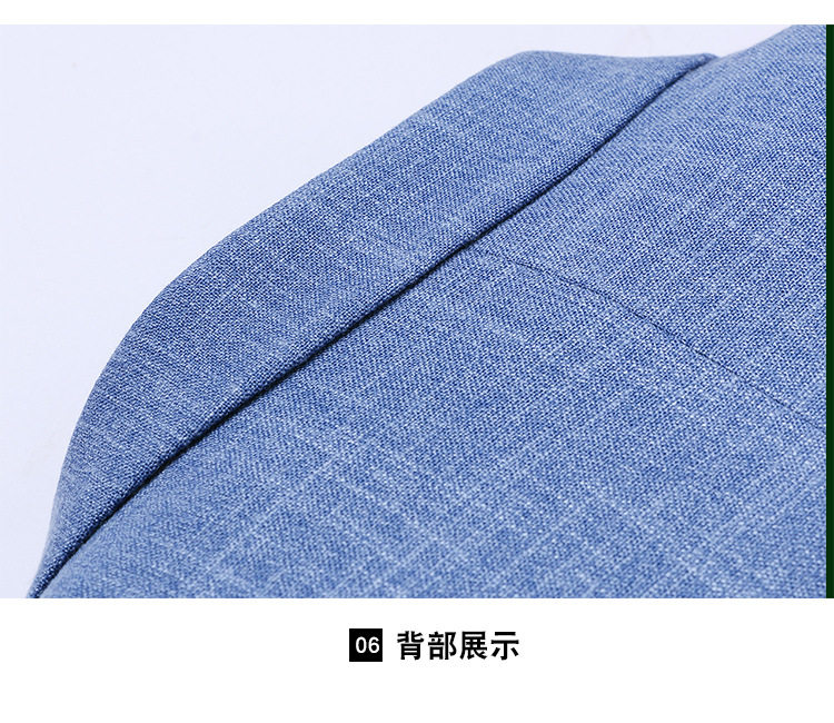 Áo vest nam mỏng nhẹ dáng ôm, phong cách Hàn Quốc, chống nhăn, dài tay — Màu xanh chi tiết 18