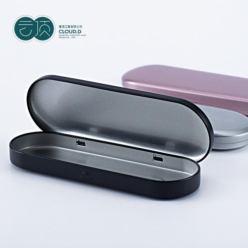 Wholesale Customized Round Stationery Gift Box Nail Clipper Makeup Brush Tin Packaging Square Iron Box Pimple Needle Box 