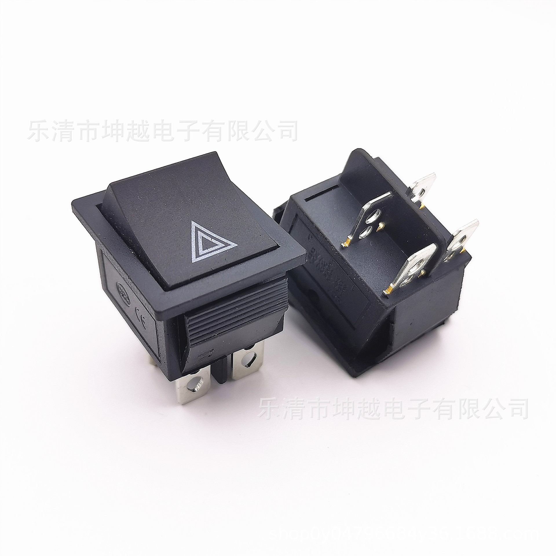 船型开关KCD4 四脚六脚 两档三档双通汽车空调银点翘板开关