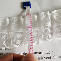 雙層蕾絲花邊輔料手工diy衣服裝飾材料木耳折皺雷絲桌布窗簾裝飾