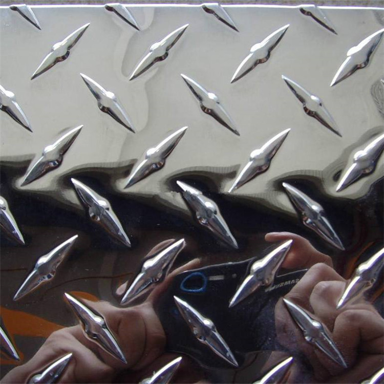 供应 防滑花纹铝板 指针型 橘皮型 五指针型 鹅卵石型耐用