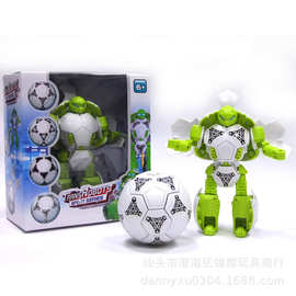 变形足球机器人 手动变形机器人模型玩具 足球变形机器人变形足球