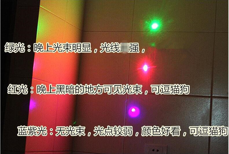 Factory wholesale high-power laser flashlights, green light, red light, purple light, starry sky lamps, infrared long-range shooting teaching sticks for sale pic 2
