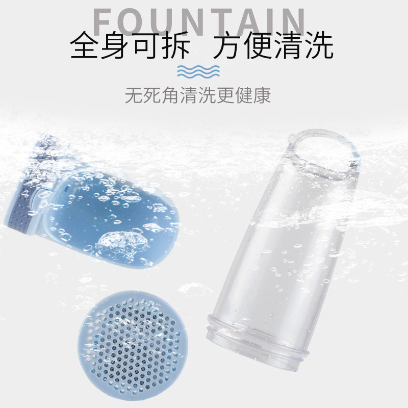 Fuente de agua para mascotas al aire libre portátil alimentador de agua de mano con pantalla de filtro que acompaña a beber suministros para mascotas al por mayor