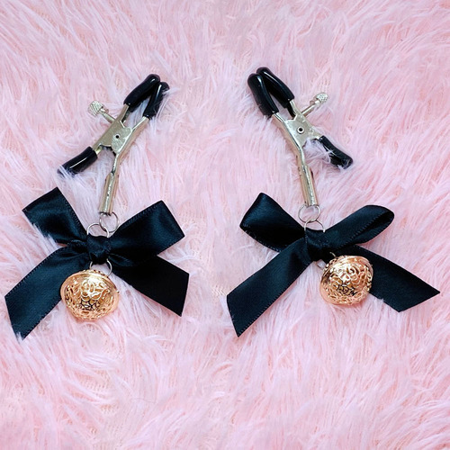 Bell sm adjustable nipple clamp bow for men and women breast clamp nipple clamp vaginal clamp adult fun alternative couple