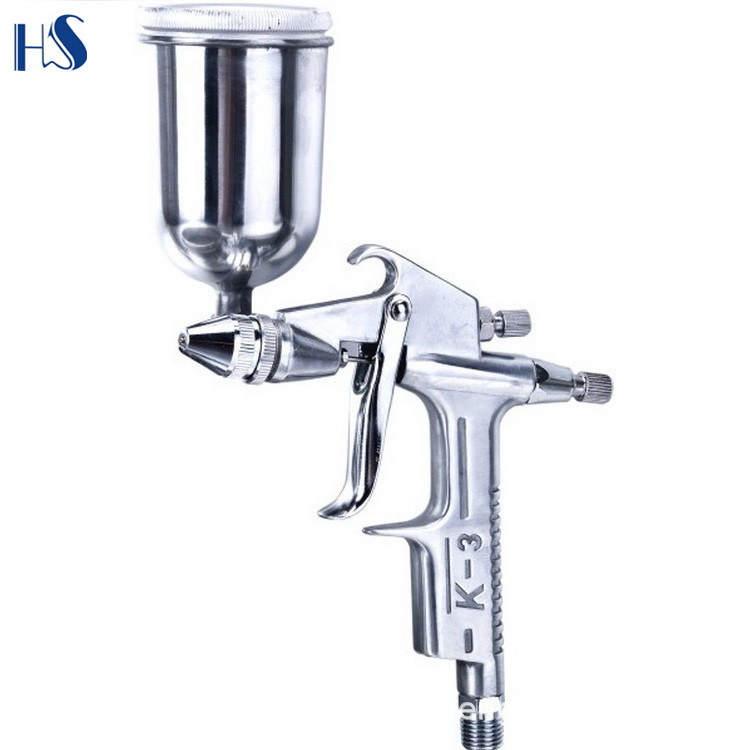 Haosheng Aluminum Alloy Spray Gun Gravity Spray Paint Gun Small Pneumatic Paint Spray Gun Spray Gun HS-S2