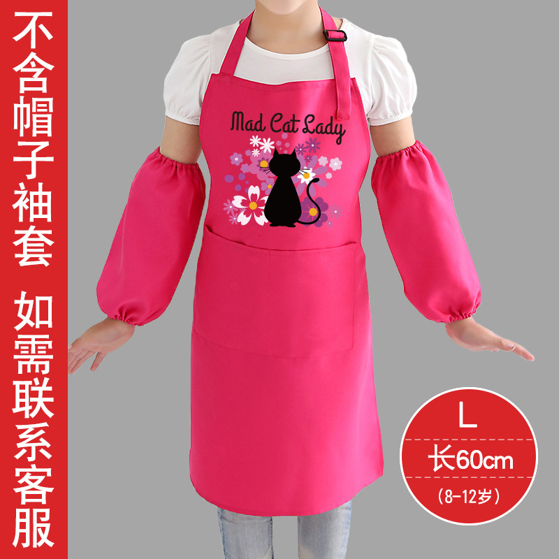 Niños DIY pintura ropa impresión personalizada LOGOTIPO delantal anti-incrustante para niños de jardín de infantes arte pintura