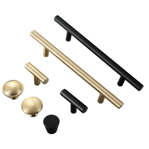Kashuo modern simple drawer wardrobe door handle cabinet door golden handle American furniture aluminum alloy small handle