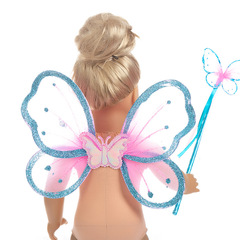 Cross-border Doll Butterfly Accessories 18-Inch American Girl Toy Simulation Doll & Outfit with Angel Wings—Wholesale